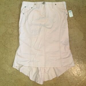 Wet Seal Pale Pink High-Low Panel Skirt